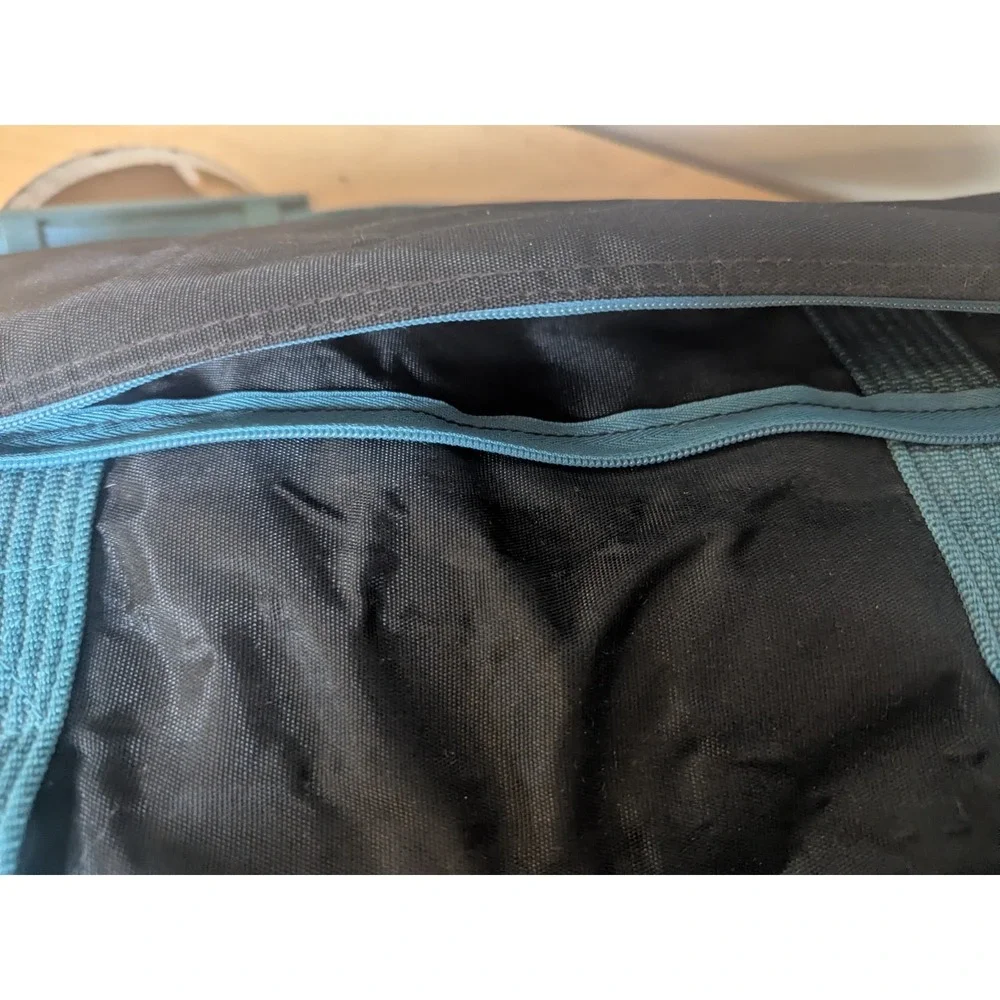 Vintage PGA Tour Duffel Bag 1993 Retro Golf Tournament Promo Black Teal Bag